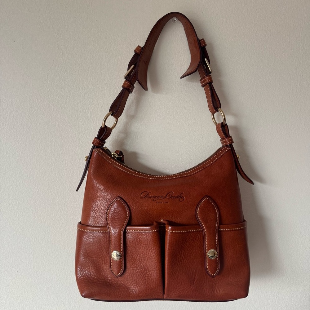 DOONEY & BOURKE Tan Leather Shoulder Bag